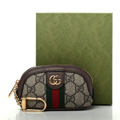 gucci supreme monogram key pouch.